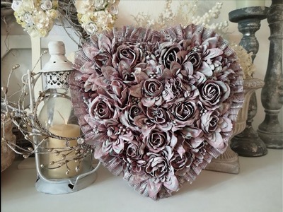 Deko Bild mit Kunstblumen