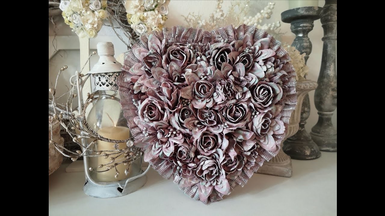 Deko Bild mit Kunstblumen