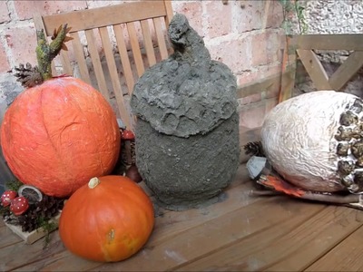 DIY-BETON: tolle wetterfeste XXL Deko  EICHEL & MEHR :)) einfach selber machen
