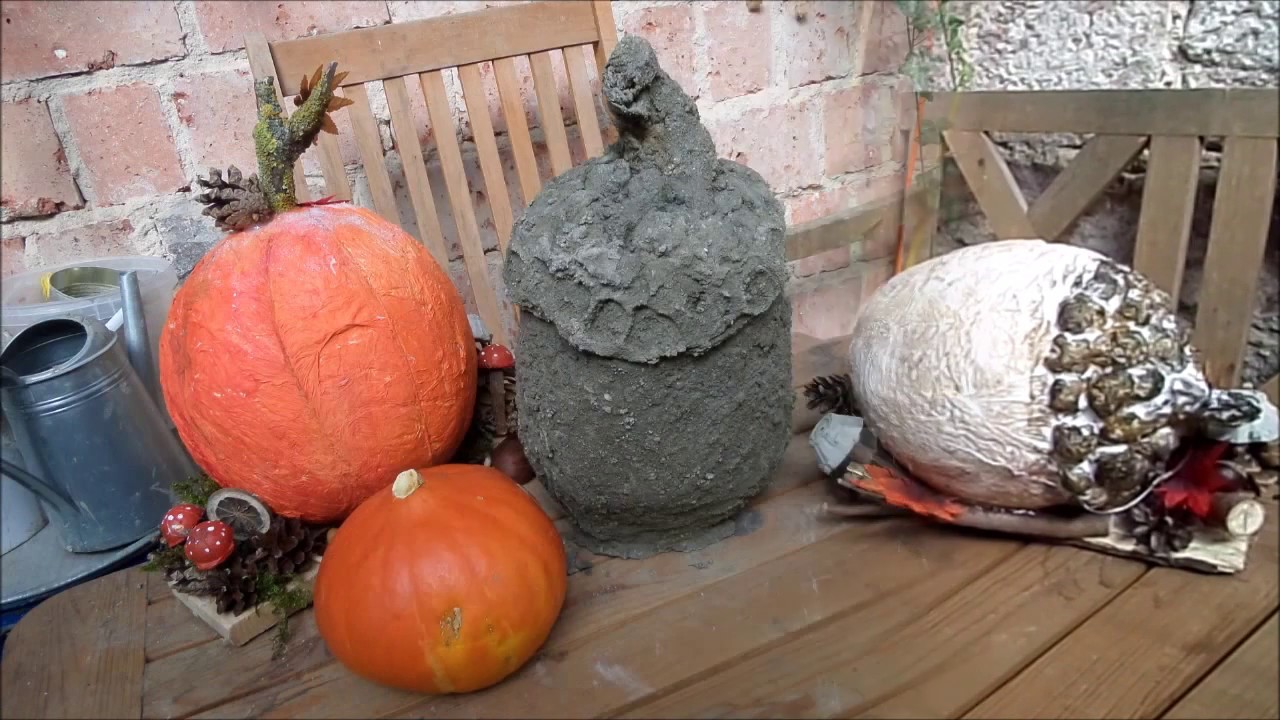 DIY-BETON: tolle wetterfeste XXL Deko  EICHEL & MEHR :)) einfach selber machen