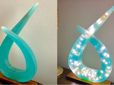 Epoxidharz LED Skulptur Lampe. DIY