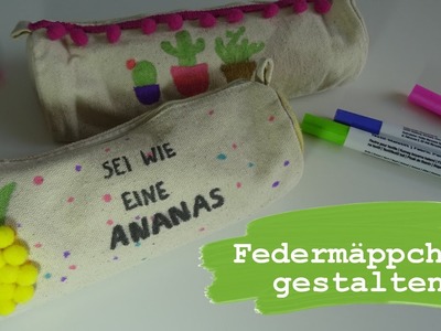 Federmappen gestalten | Mäppchen aufpimpen | kreative DIY Ideen