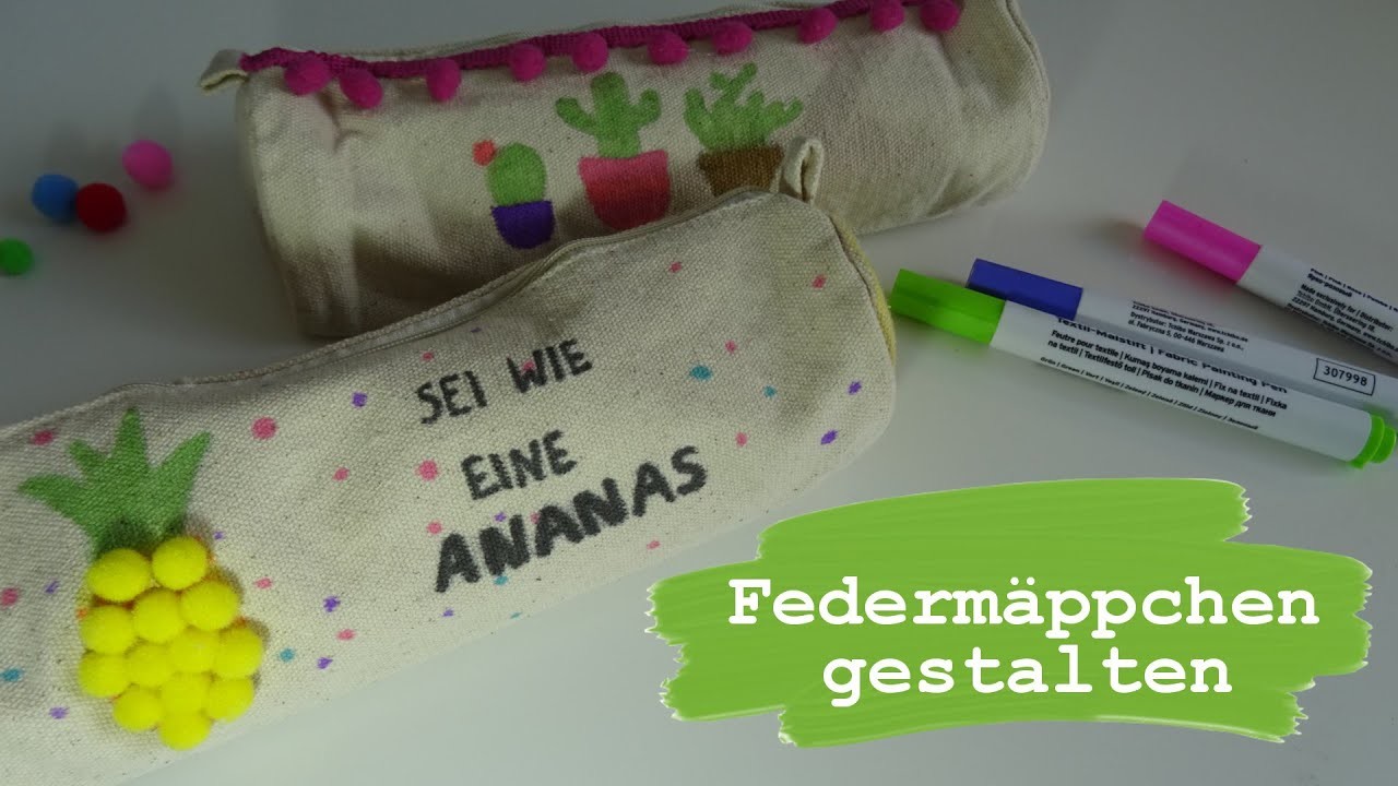 Federmappen gestalten | Mäppchen aufpimpen | kreative DIY Ideen