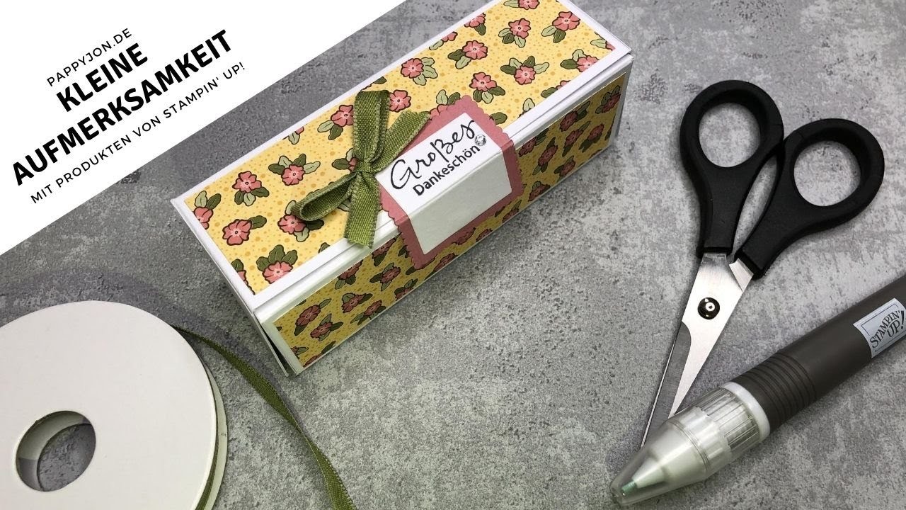 Kleine Aufmerksamkeit - Verpackung | Stampin' Up! | Anleitung | DIY | Tutorial | little gift box