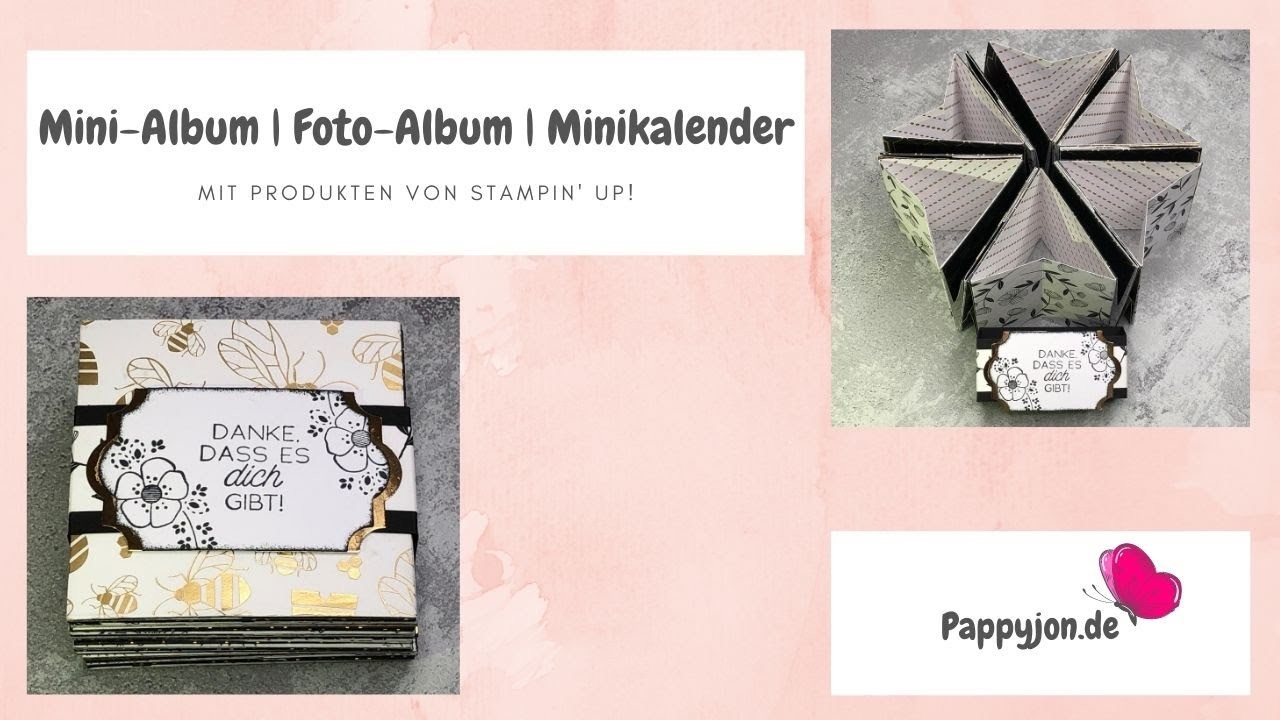 Mini-Album für Fotos, bzw. als Jahres,- oder Adventskalender | Stampin' Up! | Anleitung | Tutorial