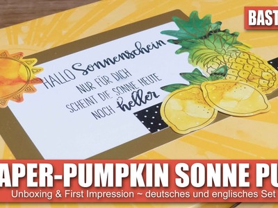 Paper-Pumpkin-Set Sonne Pur ab sofort erhältlich | Unboxing des deutschen und englischen Sets