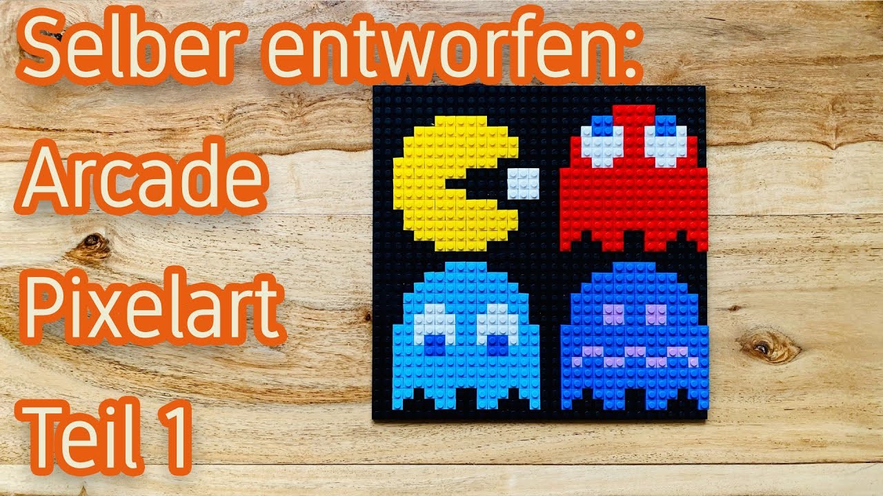 Selber designt: Arcade Pixelart ????| Teil 1 | Pac Man ????| Steinfluencer | HD-Version