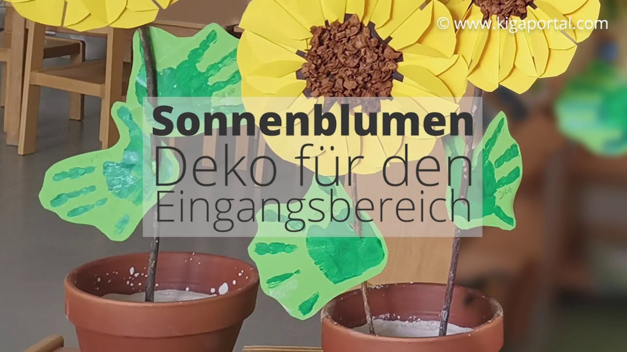 Sonnenblumen Deko: VIDEO Anleitung 2
