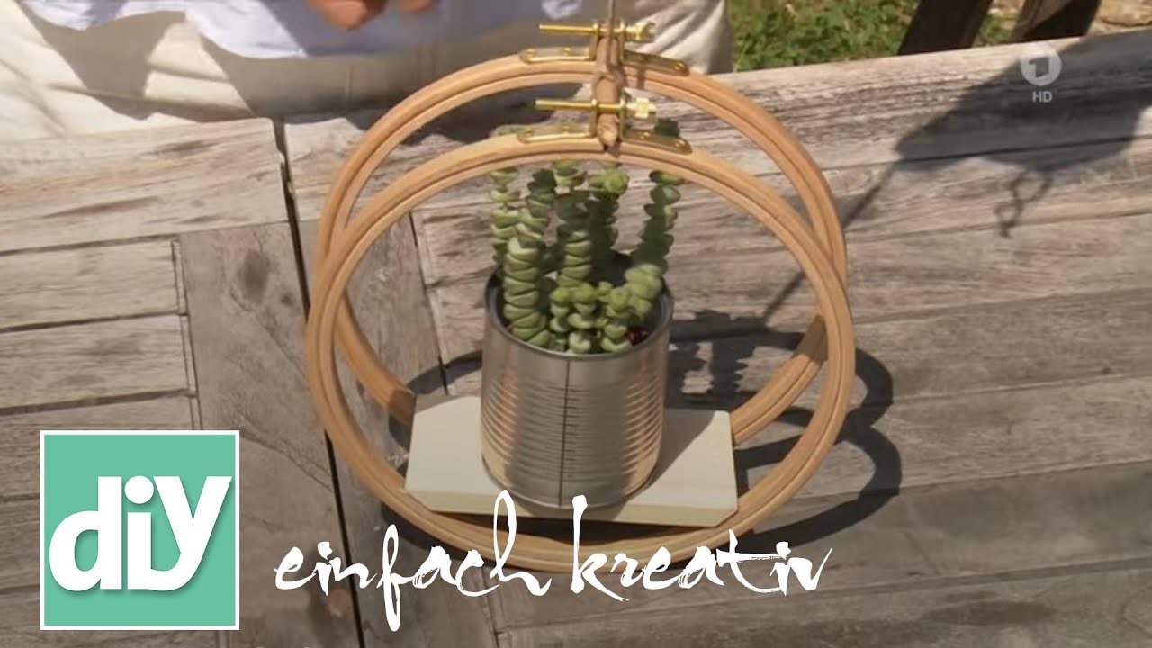 Stickrahmen Pflanzenregal | DIY einfach kreativ