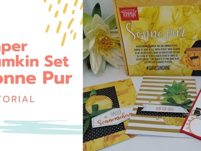 Tutorial Karten basteln mit dem Paper Pumkin Set Sonne pur Stampin` Up!