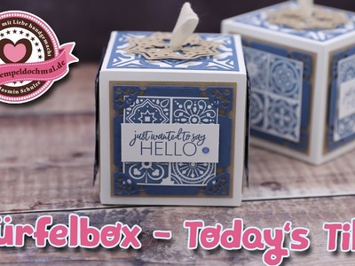 Tutorial: Würfelbox - Today's Tiles mit Produkt von Stampin' Up!