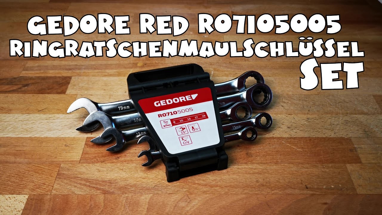 Vorstellung: GEDORE red R07105005 Ringratschenmaulschlüssel-Satz metrisch 5-teilig