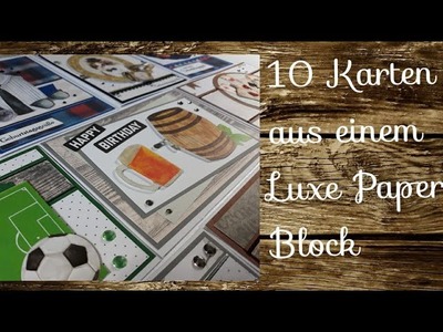 10 Karten aus einem Luxe Paper Block von Action ⚽???????? 10 cards out of one luxe paper block from Action
