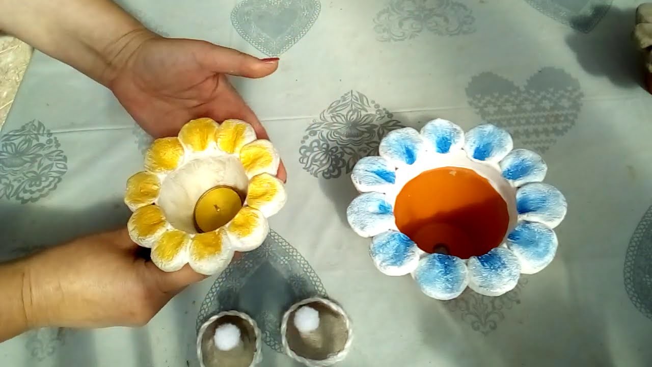 DIY Blumentopf und Windlicht aus KNETBETON