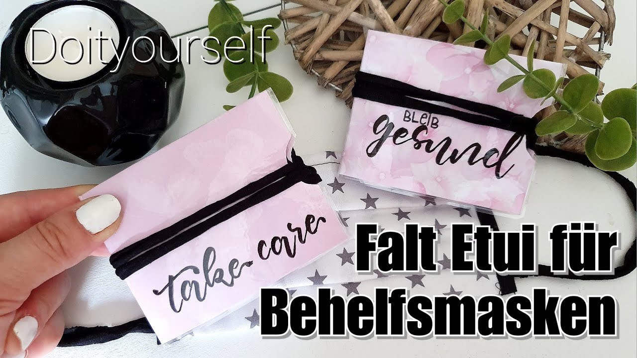 Diy Etui für Behelfsmasken | Aufbewahrung für Mundnasenschutz selbermachen