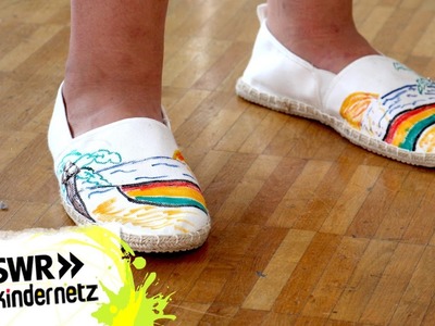 DIY Tipp: Sommerliche Schuhe bemalen | Du bist Style! | SWR Kindernetz