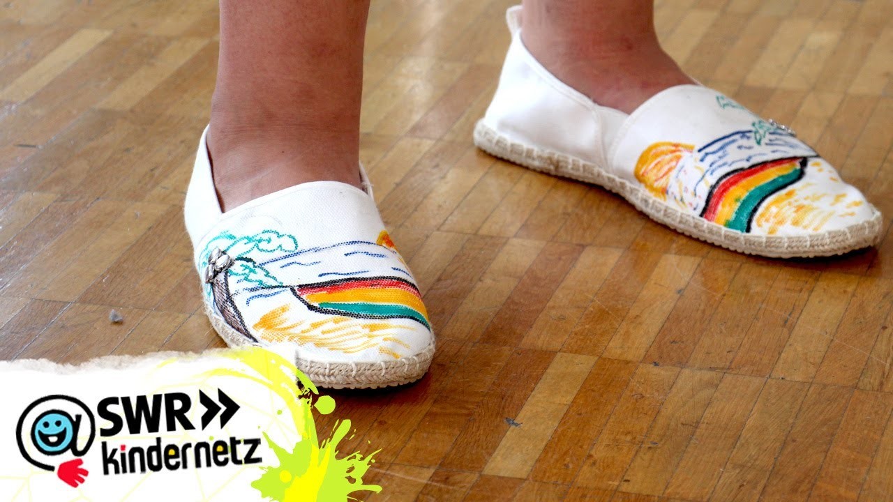 DIY Tipp: Sommerliche Schuhe bemalen | Du bist Style! | SWR Kindernetz