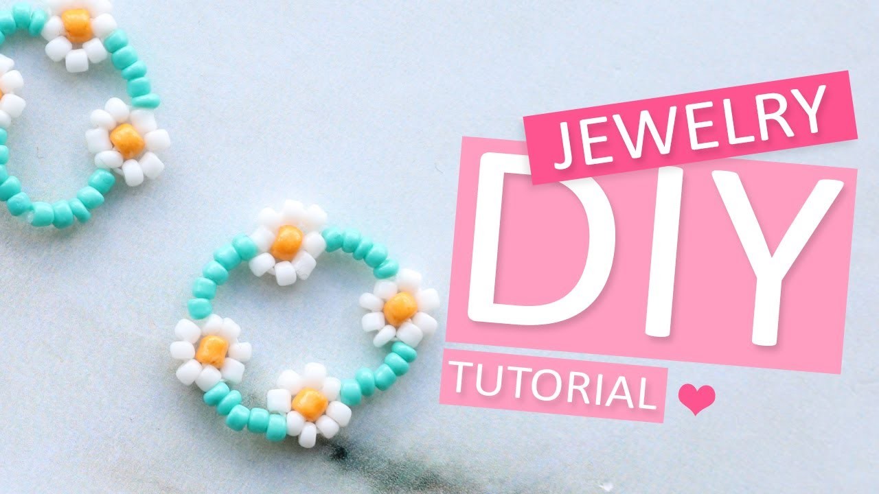 DIY Tutorial - Perlen Blume mit Rocailles - Machen Sie Ihren eigenen Schmuck