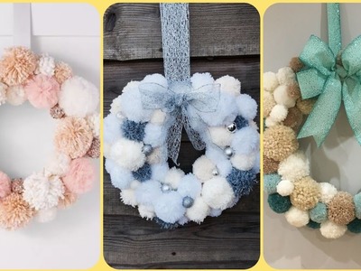 Handmade Pompom Wreath