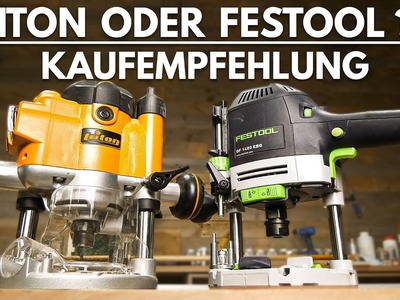 Oberfräse Festool oder Triton - Fazit OF 1010.1400 gegen JOF.MOF.TRA