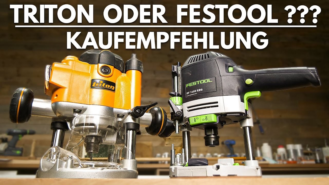 Oberfräse Festool oder Triton - Fazit OF 1010.1400 gegen JOF.MOF.TRA