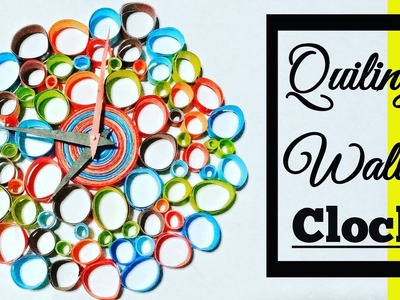 Paper quilling wall clock || Quilling Wall Hanging Clock ||quilled wall hanging clock|| wallmate||