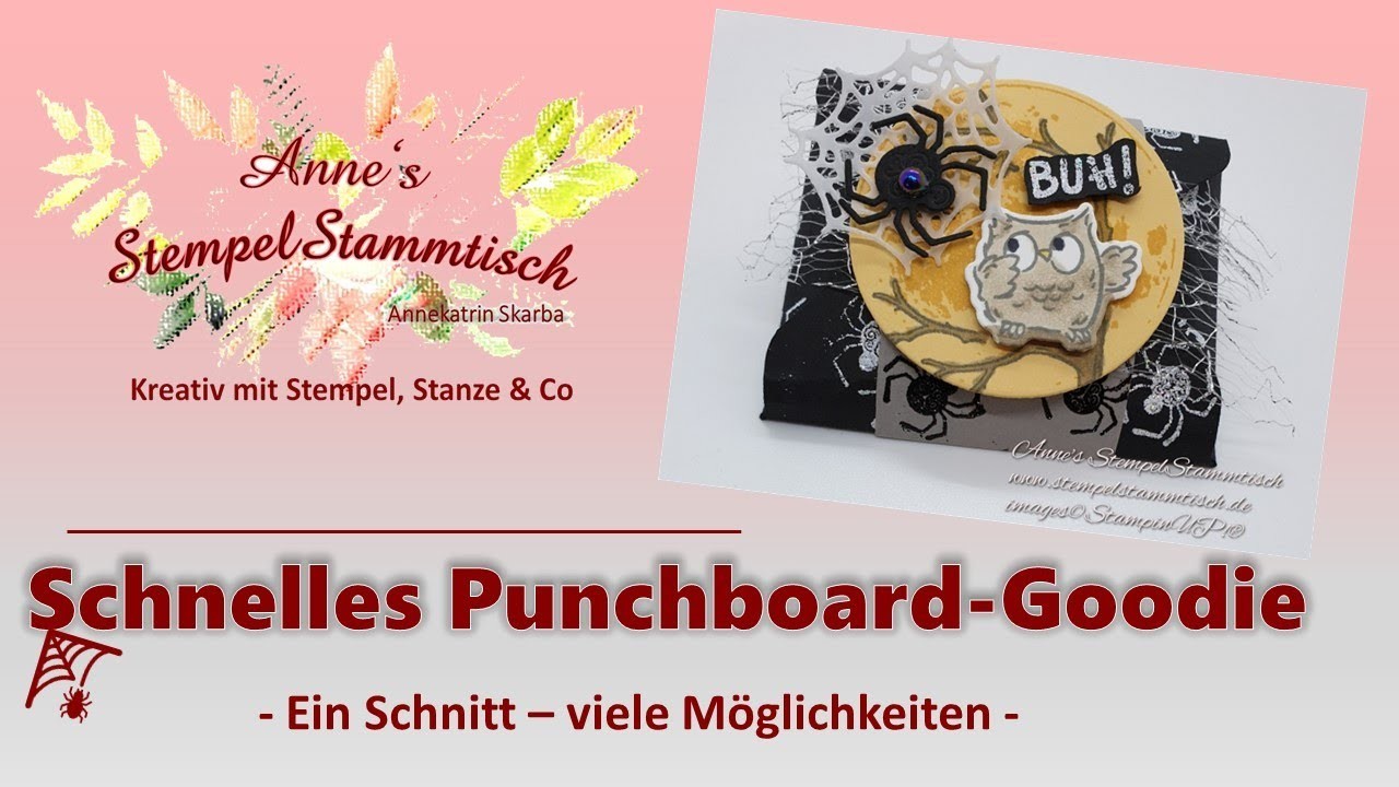 Schnelles Punchboard-Goodie I Stampin'UP!® I Eulenfest I Halloween