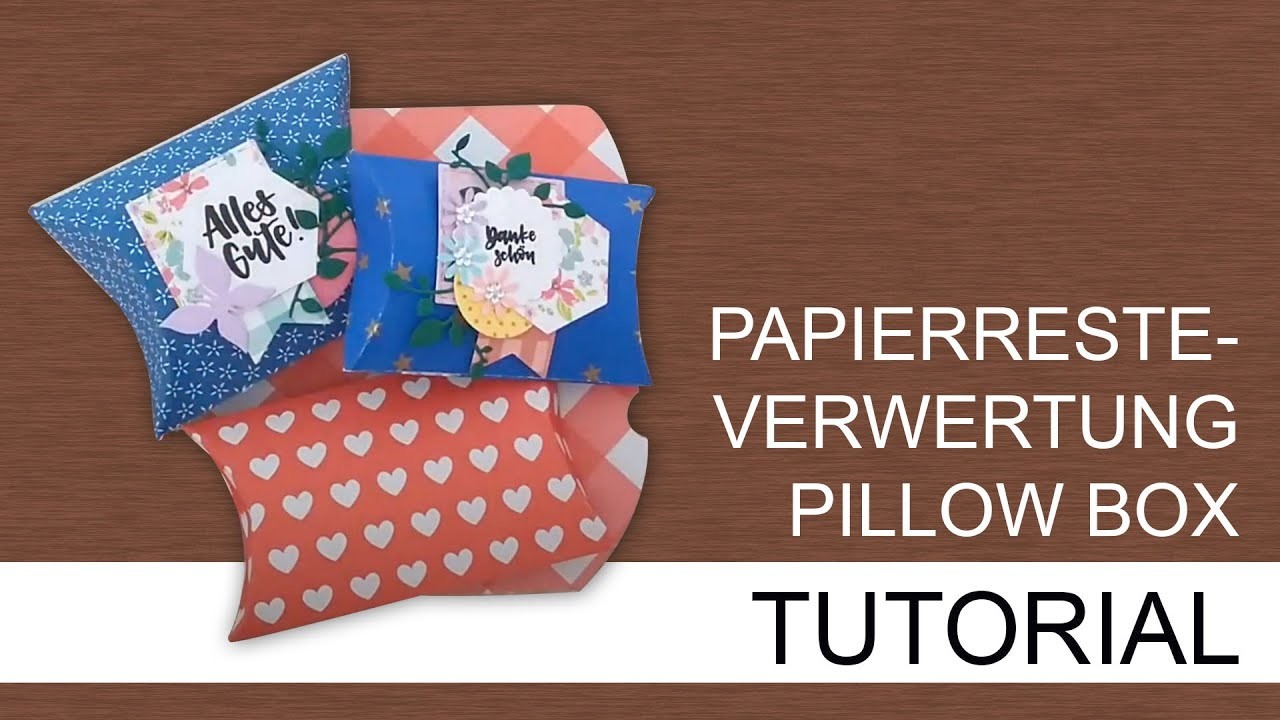 Tutorial Pillow Box #2 - für Geschenke oder Weihnachtskalender | Carmens bunte Bastelwelt