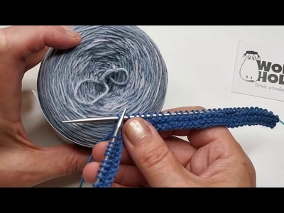 Wolloholiker Strickschule - einfachste Schal der Welt stricken