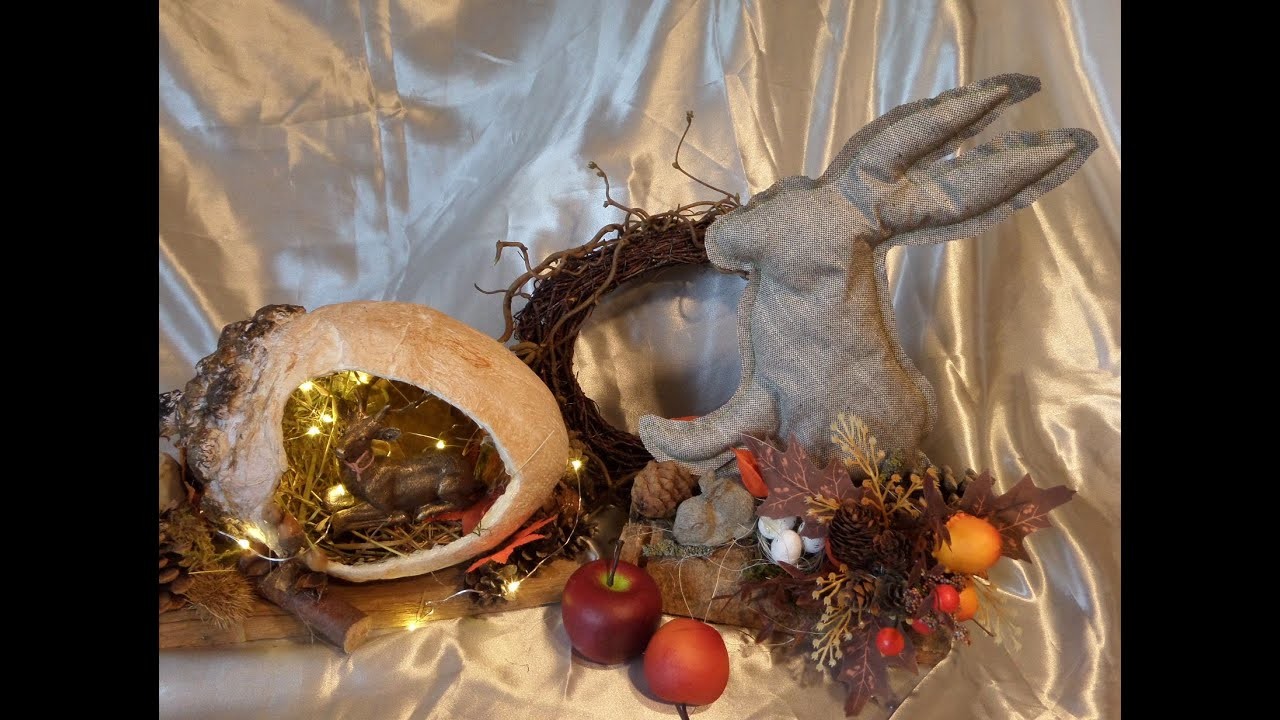 DIY-BASTELN: besondere HERBST-DEKO für Innen & Außen aus alten Tischdecken - Upcycling :))