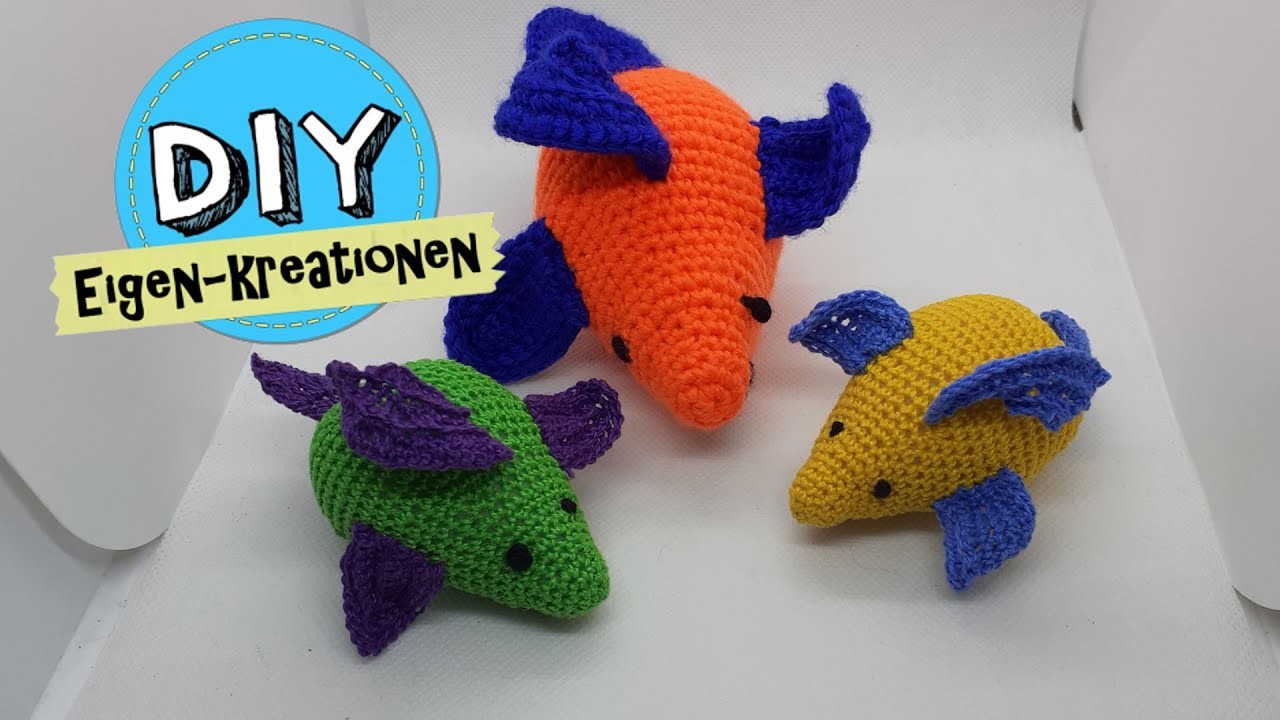 Fische mit Anleitung häkeln I Amigurumi  I Meeresbewohner