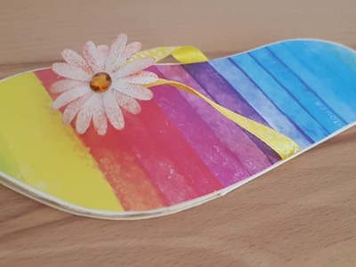 Flip-Flop-Karte: Sommergruß oder vielleicht auch Einladung