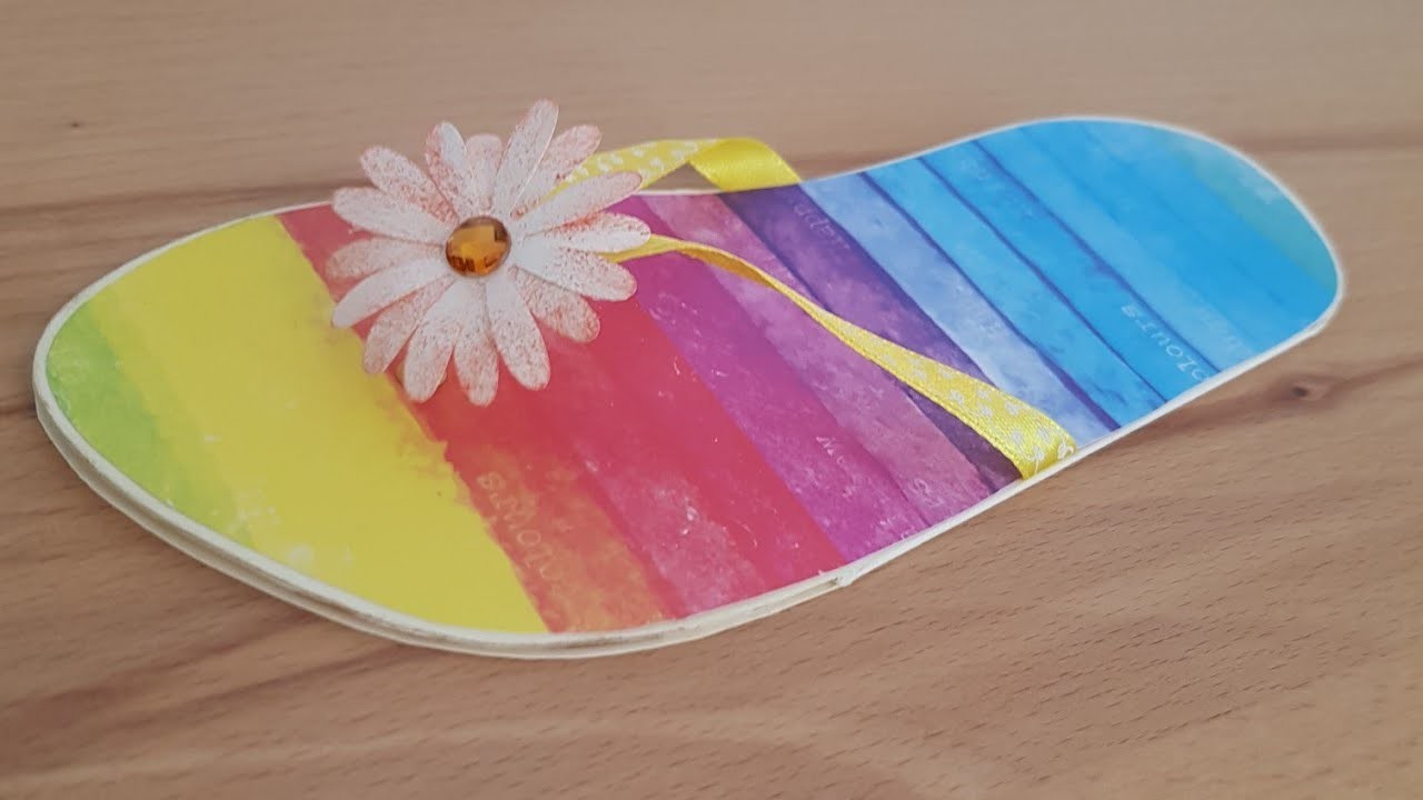 Flip-Flop-Karte: Sommergruß oder vielleicht auch Einladung