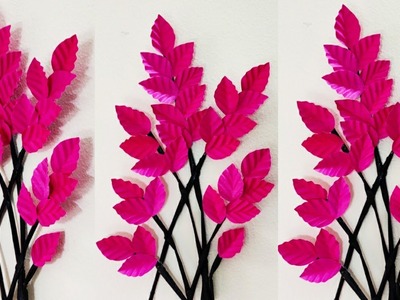 Handmade Paper Flower | DIY Home Decoration Paper Flowers | কাগজের ওয়ালমেট #9