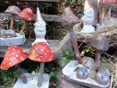 PILZE PILZE PILZE tolle DEKO für Haus & Garten, leicht gemacht :))