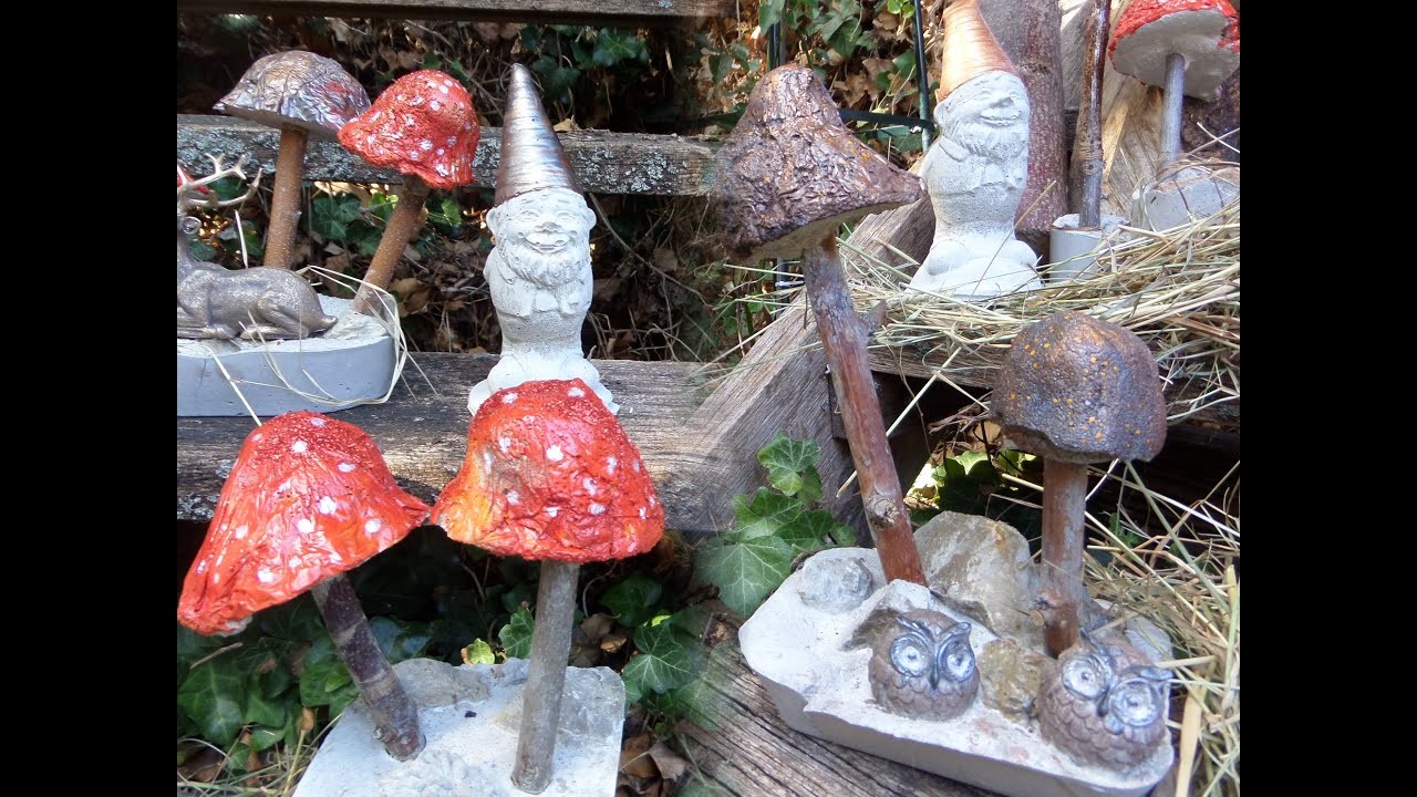 PILZE PILZE PILZE tolle DEKO für Haus & Garten, leicht gemacht ))