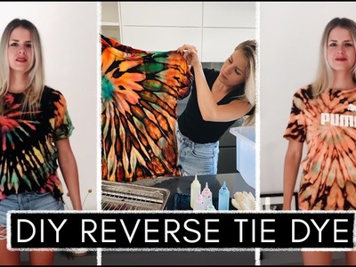 So geht´s richtig: DIY Reverse Tie Dye - T-Shirts mit Bleiche färben und batiken | Anleitung