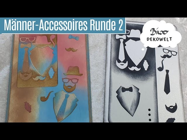 Tutorial #ATCs und Männerkarte Männeraccessoires .  #Upcycling