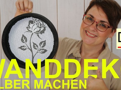 Wanddeko schwarz weiss aus Tablett