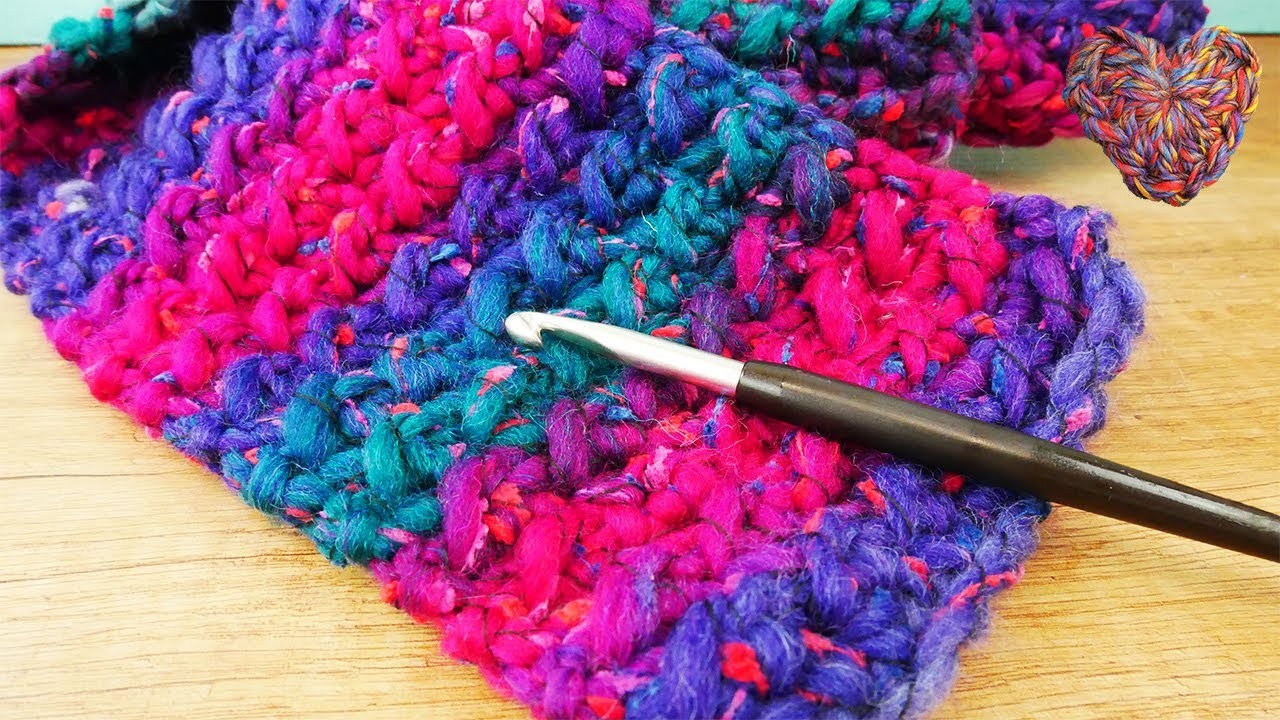 Wolle von Tedi im Häkel Test | Super schöner Schal mit Farbverlauf | Muster Schal für den Herbst