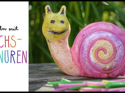 Basteln mit Wachsschnüren - Bastelideen für Kindern - kreative DIY Ideen