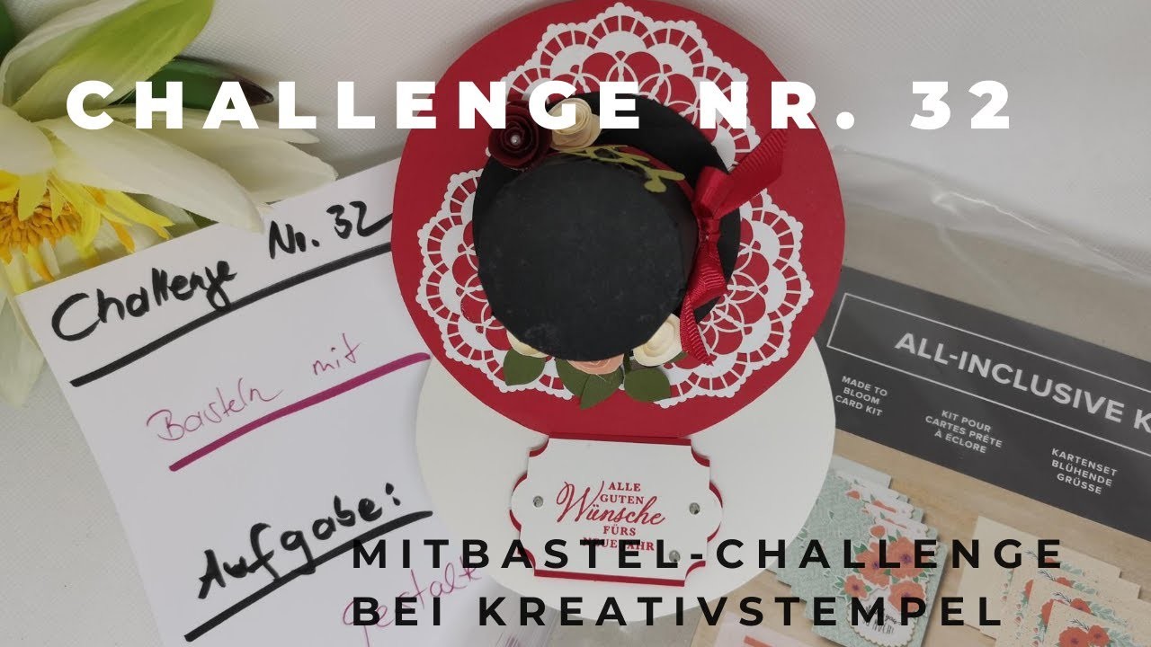 Challenge Nr. 32 Basteln mit Kreativstempel Mitbastel Challenge September 2020