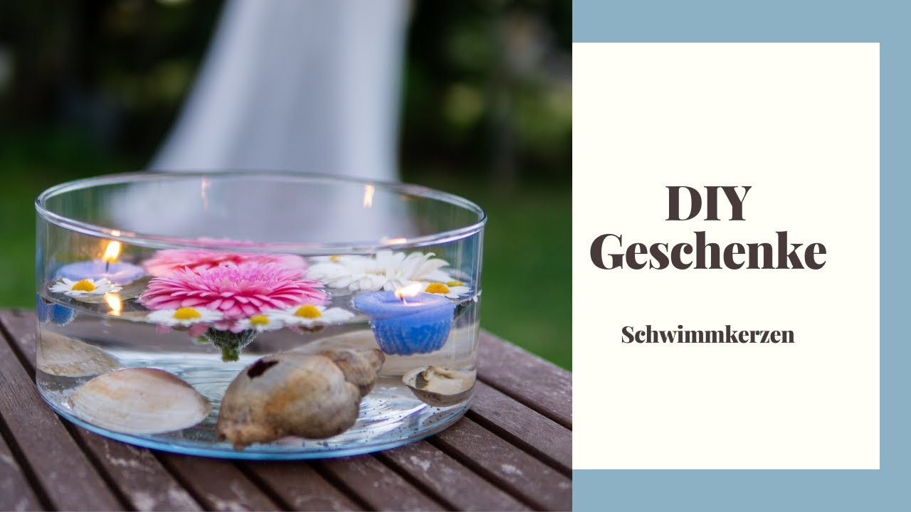 DIY Geschenke: Schwimmkerzen selber machen