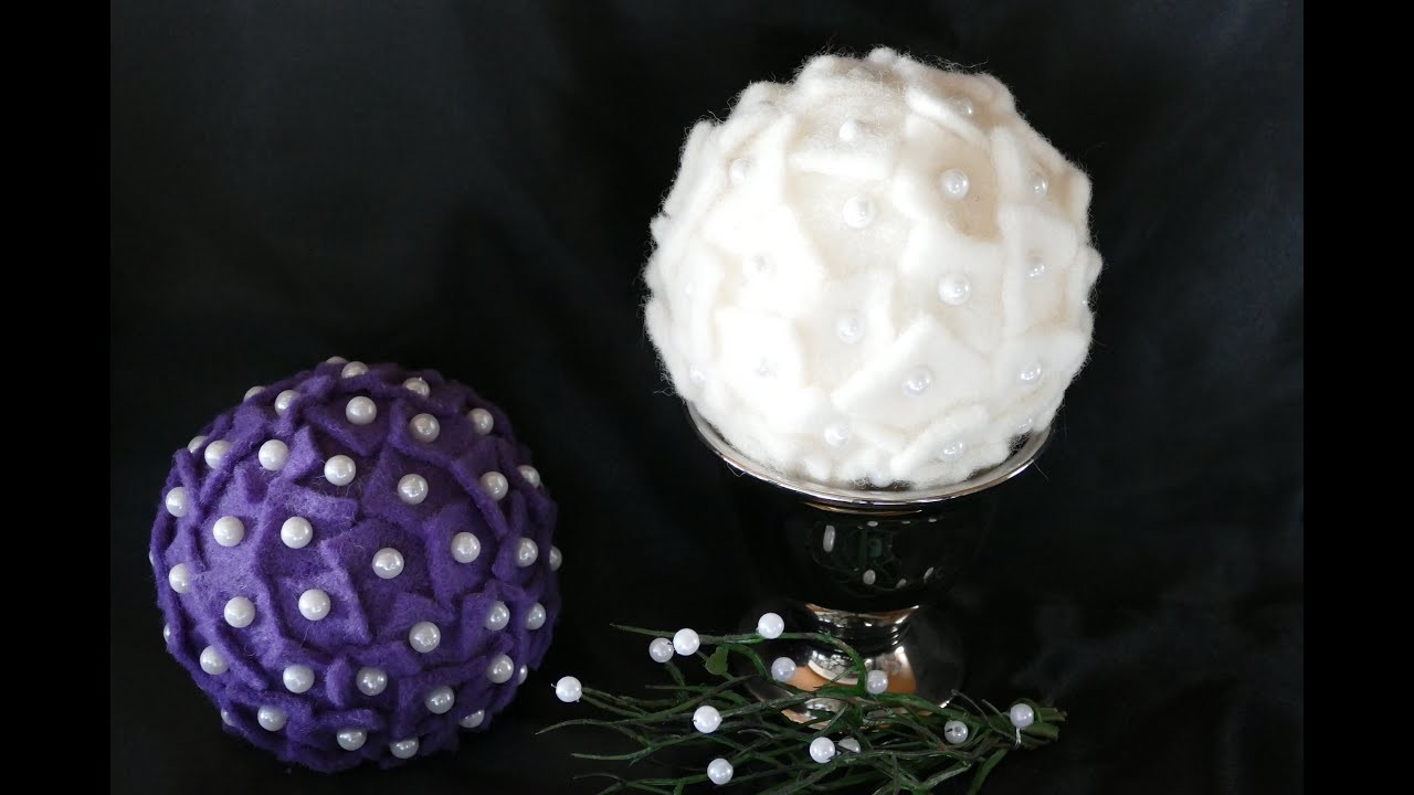 DIY Kugel basteln – super einfach – Make a decorative ball – Haz una bola decorativa