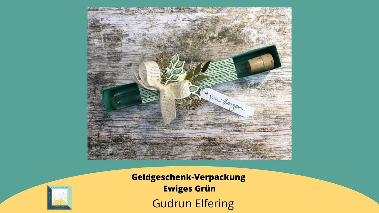 Geldgeschenk-Verpackung: Ewiges Grün. Gudrun Elfering