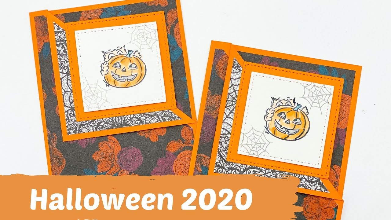 Halloween 2020????Halloween DIY basteln deutsch⎮Corner Fold Card