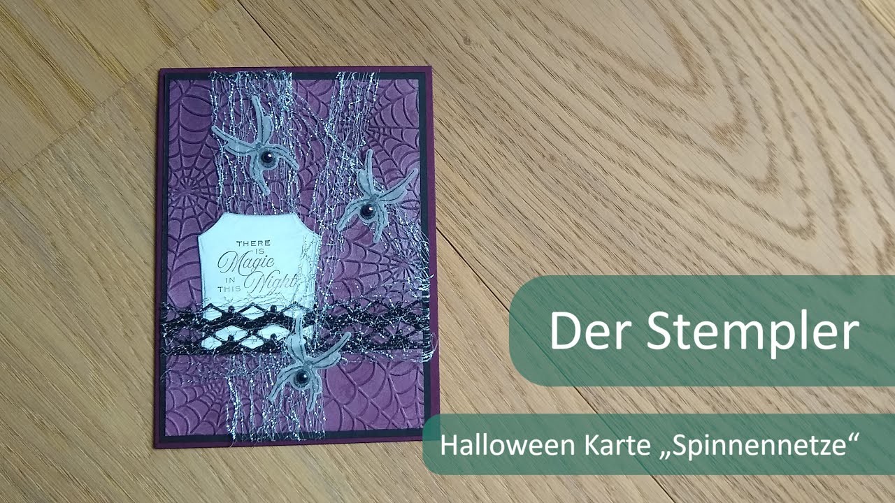 Halloween Karte "Spinnennetze" | Der Stempler ~ Stampin Up!