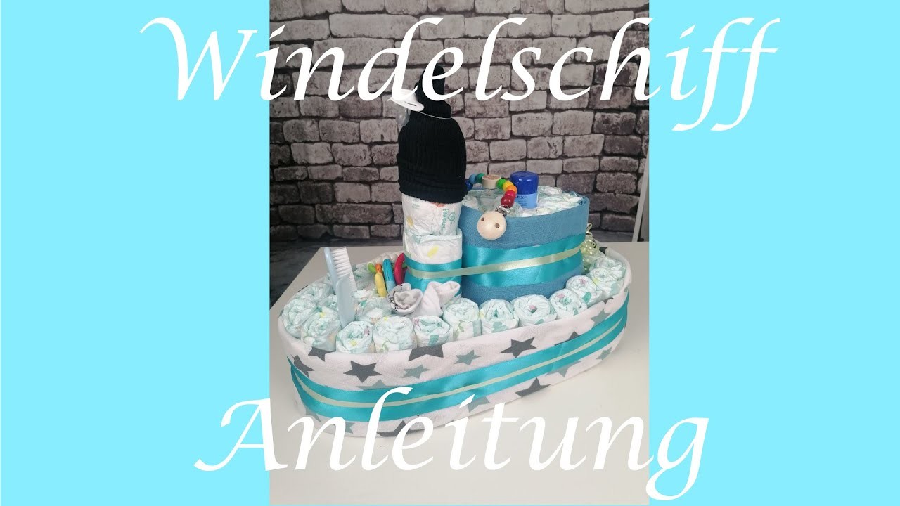 How to Make a Diaper Cake | Windelschiff | Windeltorte | Tutorial | Windelboot | DIY