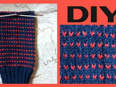 Hübsches Muster in Socken einstricken • DIY  * Julebuergerfee