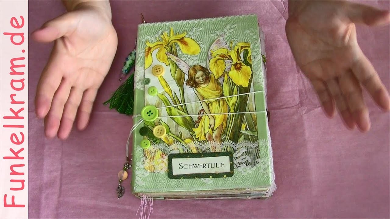 Junkjournal Schwertlilien Elfe